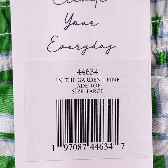 Michelle Mcdowell Women's In The Garden Pine Jade Top - Picture 8 of 8